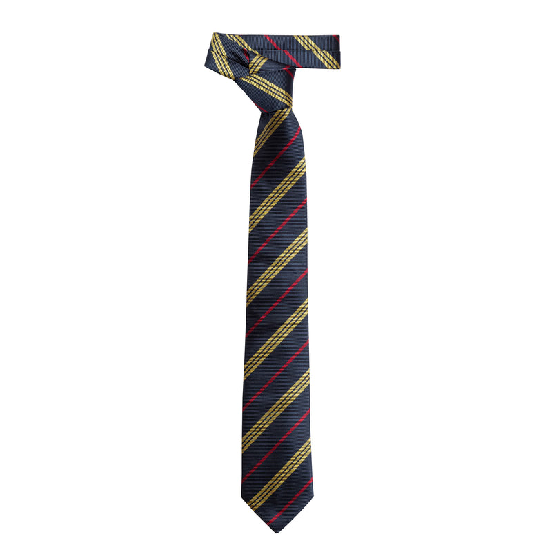 EK STYLING - Cravate en soie rayée 'Design navy'