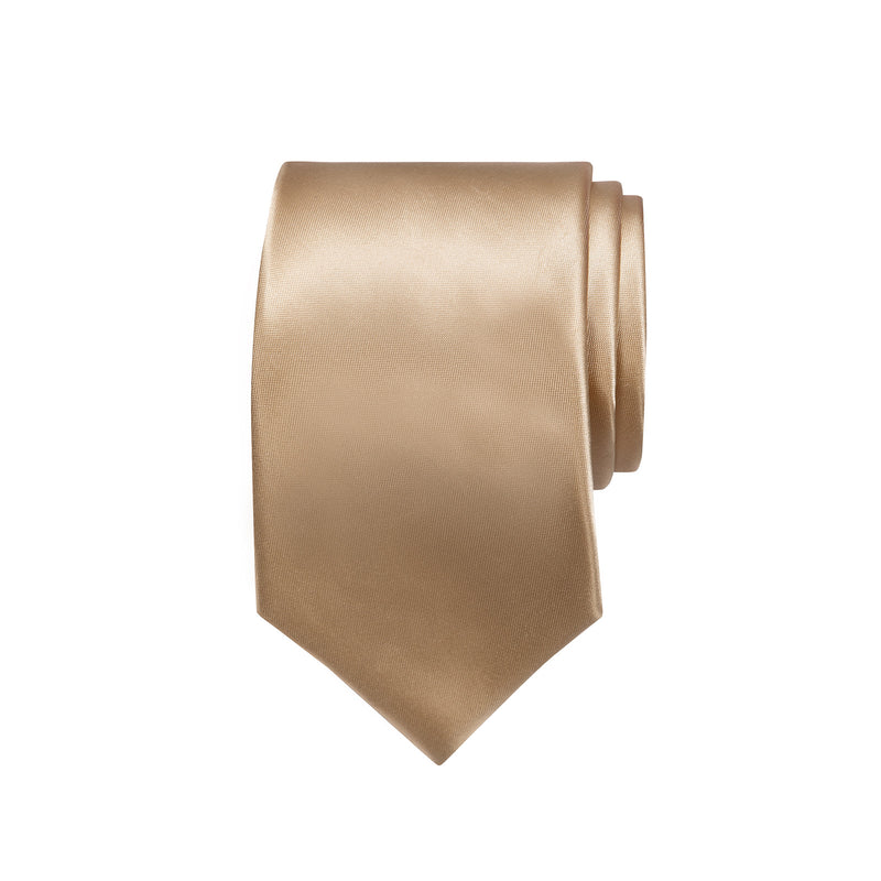 EK STYLING - Cravate en soie d'acétate - Gold